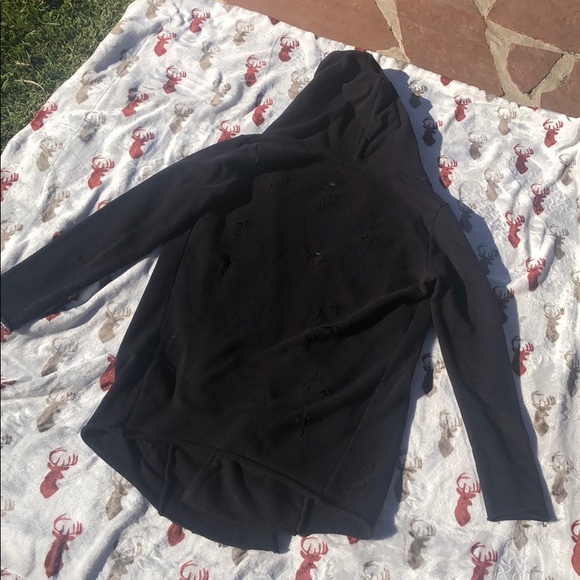 H&M Hooded Jacket With Pockets - Distressed - Picture 3 of 7